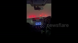 Japan: Cars Drive Through Smoke-Filled Tunnel After Fire On Expressway