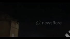 Israel: Images of the impact and explosion of missiles launched from Lebanon in the occupied territories that have been published in the media