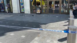 Part of Leicester Square in London sealed off following a double stabbing