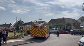 Five injured after family home struck by lightning
