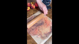 Making a 'Peach-Blueberry Vanilla Tart' with vanilla ganache and seasonal fruits