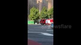 China: Quick Rescue from a Burning E-Car in Shaoyang