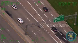 USA: Police Releases Helicopter Footage of Motorcyclist Fleeing at 130mph During Traffic Stop