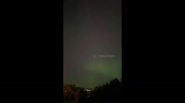 Stunning aurora seen from Langford, British Columbia, Canada