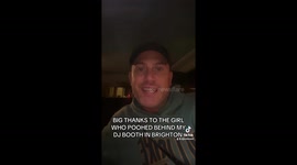 Disgusted DJ calls out woman for dirty protest behind his booth during busy club night