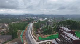 Indonesia's president has trial ride of Chinese ART system in new capital