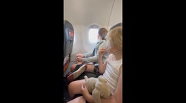 Kids' priceless reactions as they realize they're airborne for the first time