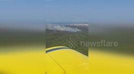 Turkey: Efforts Underway to Contain Forest Fire in Eceabat, Canakkale