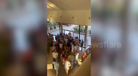 Holidaymakers spotted sprinting for sun loungers at hotel in Spain