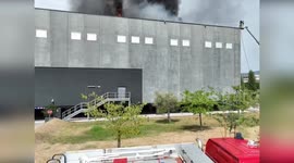 Italy: Industrial Warehouse Roof Fire in Sesto Fiorentino Under Control