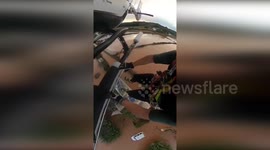 Spain: Helicopter Rescue Saves 16 People Affected by Floods in Menorca