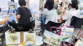 Renowned ancient village in China draws art students from across the country