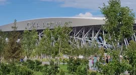 New built SKA Arena for hockey opens in St Petersburg, Russia