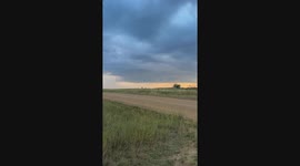 A funnel cloud spotted just south west of the town of Rochester, Alberta on August 17, 2024