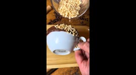 Satisfying Hazelnut Coffee Making Process
