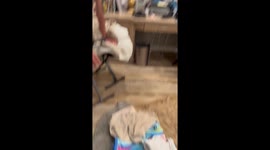 Storm water Blasts Through Window