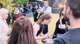 At the premiere of series 2 of the Rings Of Power a friend of Morfydd Clark falls down on the red carpet