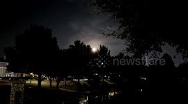 USA: Super Moon Rises Over Frisco, Texas