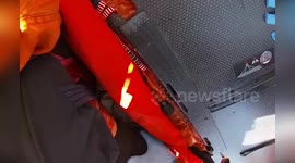 Spain: Cyclist Saved from Brink of Disaster in Naquera's 