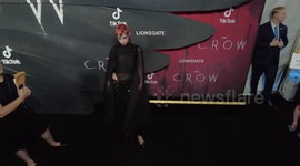 United States: Celebreties Arrive to The Crow Film Premiere in New York