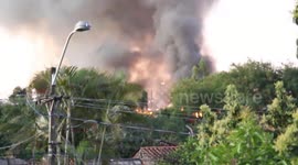 Paraguay: Fire Burns Dozens Of Homes In Asuncion