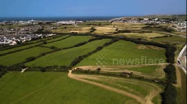King Charles the Third's new highway, Opening in 2025, £20 million cost, Nansledan, Newquay, Cornwall, UK