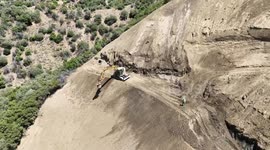 USA: State Route 33 north of Ojai in Los Padres National Forest has seven emergency construction zones with one-lane alternating traffic control