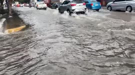Mexico: Views of the rainfall in the southern urban area of Mexico City