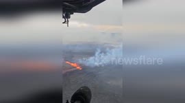 Iceland: Iceland's Volcanic Fury, Lava Threatens Grindavik as Eruption Persists