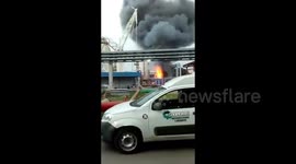 Argentina: Shocking fire at a refinery in the City of Ensenada, Buenos Aires