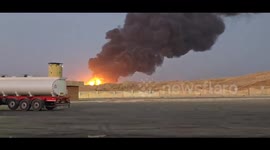 Iran: First footage of the volume of fire in fuel tankers on the border of Parvizkhan