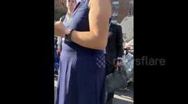 USA: Hundreds of Citi bankers are unable to go to work because dozens of grandparents have blocked the doors of the bank's headquarters, demanding that it stop funding new fossil fuel projects