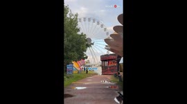 Touring Drammen's River Festival site after torrential rains forced cancelations