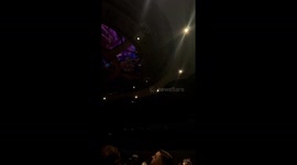 A riders point of view of Disneys cosmic rewind (guardians of the galaxy) queue.