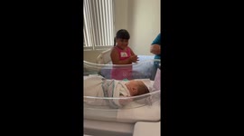 Older sister has been wanting a baby sister since she was 3! So she was soo happy to finally meet her!