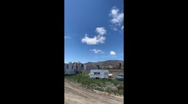 Greenhouse cover lands near person in Spring Creek, Nevada