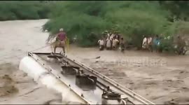 Yemen: Scene in the city of Hays in Yemen, an rescue operation is taking place after floods hit the city