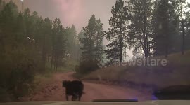 USA: Sergeant Jonas's Close Call: Video Shows Rapid Fire Transformation in Rosebud County