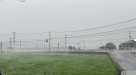Japan: Strong Winds In Kumamoto, Japan