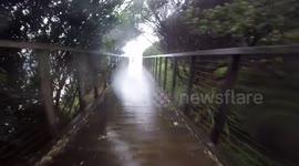 Huge waves in Sydney, Australia during storm