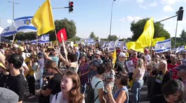 Protests across Israel put mounting pressure on Netanyahu to reach hostage deal