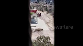 Palestine Red Crescent teams continue to provide humanitarian and emergency services to citizens trapped