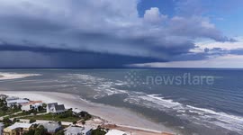 Shelf Cloud Over Matanzas inlet Florida