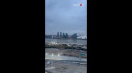 Heart-pounding footage of intense London fire captured from nearby balcony