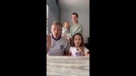 Little girl can't handle being pranked during "Give Me the Money" trend