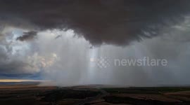 Time-lapse of storm hitting Almansa
