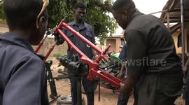 Nigeria: Creative Nigerian mechanic transforms discarded scrap metal into custom-made motorcycles