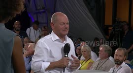 Germany: German Chancellor Olaf Scholz engaged in a candid discussion with citizens