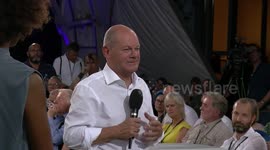 Germany: Chancellor Olaf Scholz Holds Dialogue With Citizens Addresses Migration and Far-Right Surge