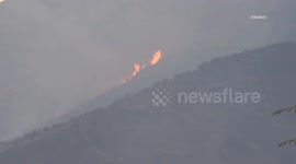United States: Good Hope Brush Fire Burning In Riverside County